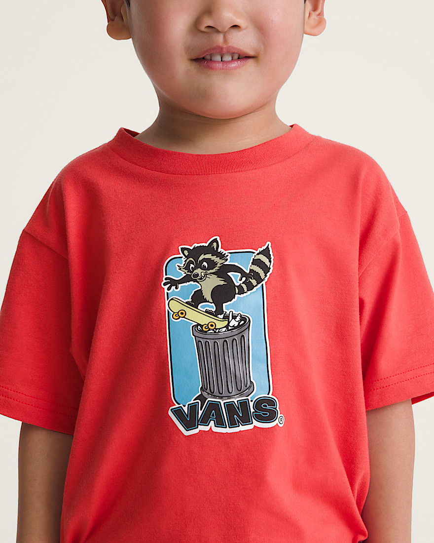 Little Kids Trash Tricks TShirt VANS Crimzon Haze Red ALT4
