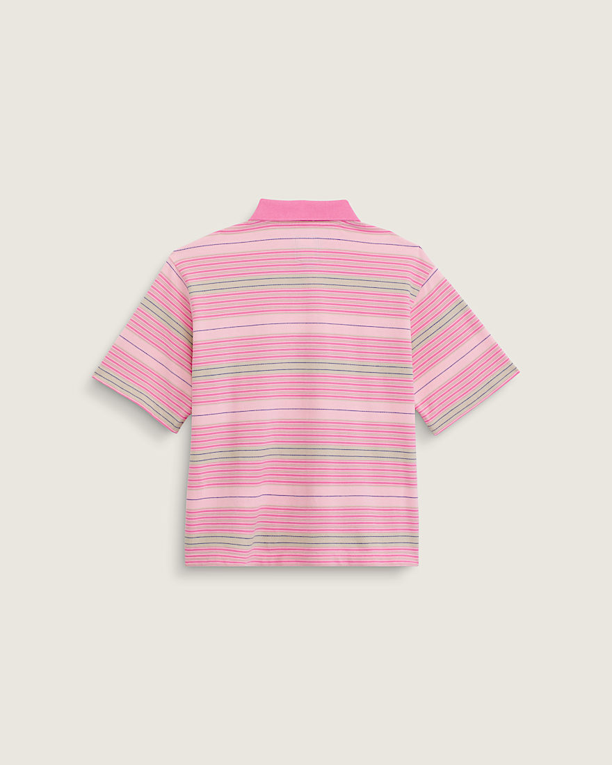 Swing Knit Polo Shirt VANS Fizz Pink ALT1
