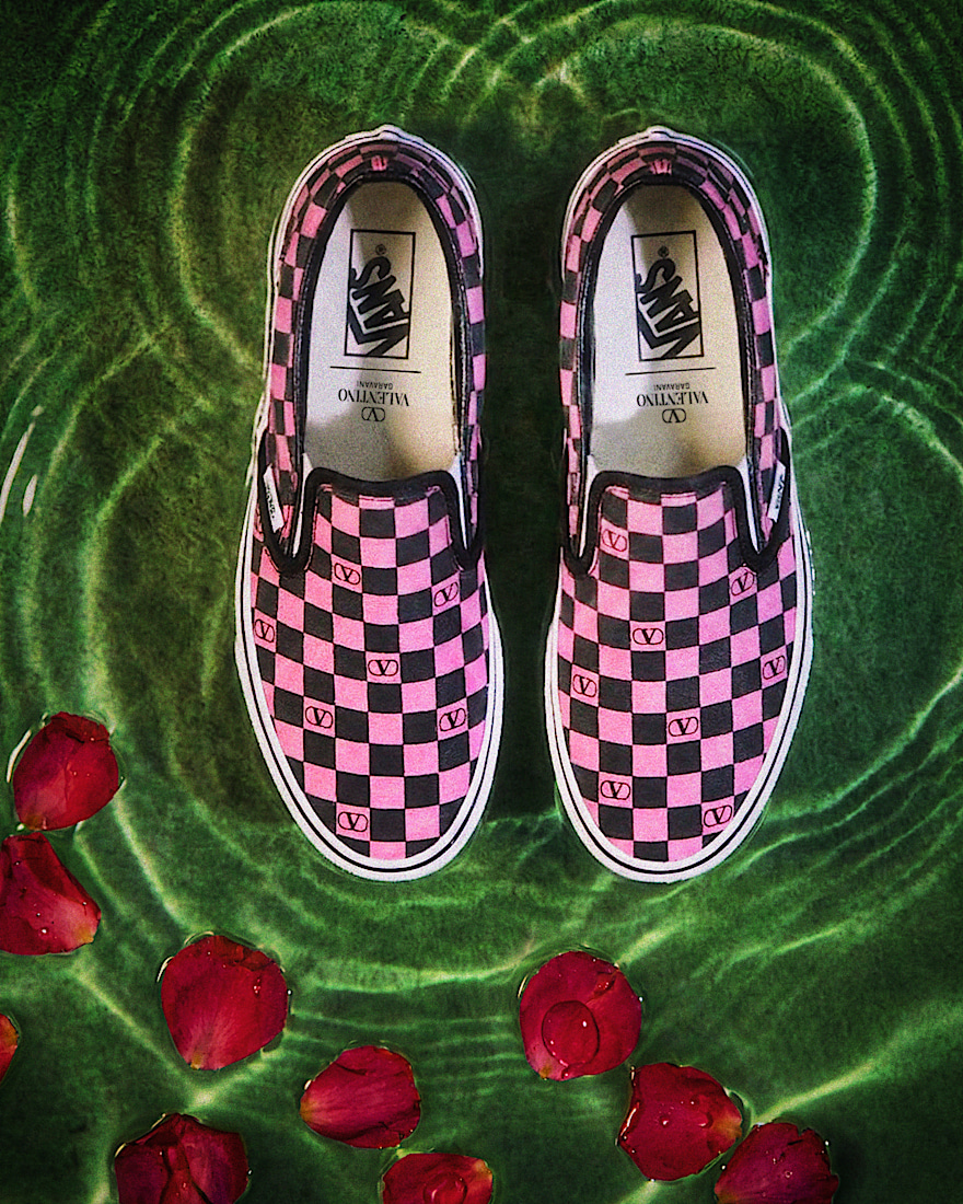 Valentino Garavani and Vans Classic Slip-On Checkerboard