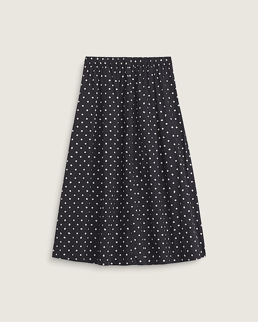 Francesca Skirt VANS Black  Marshmallow White ALT1