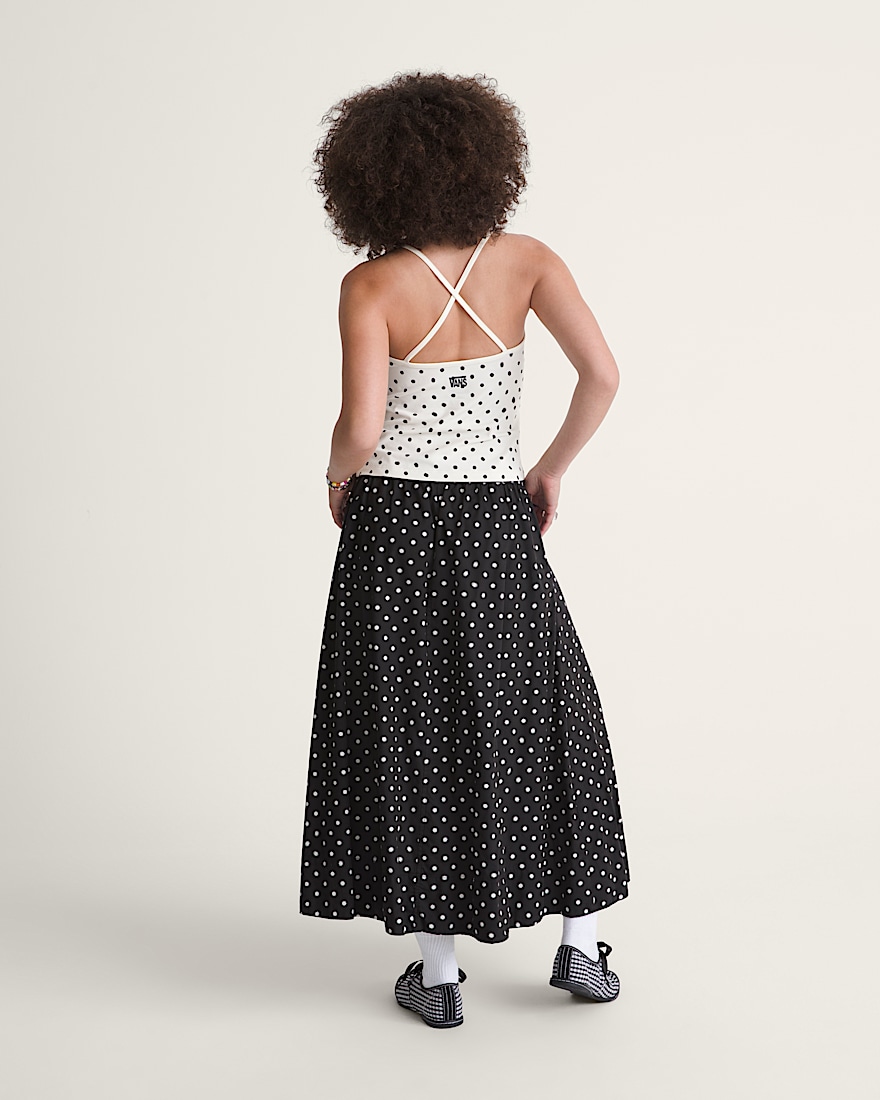 Francesca Skirt VANS Black  Marshmallow White ALT4