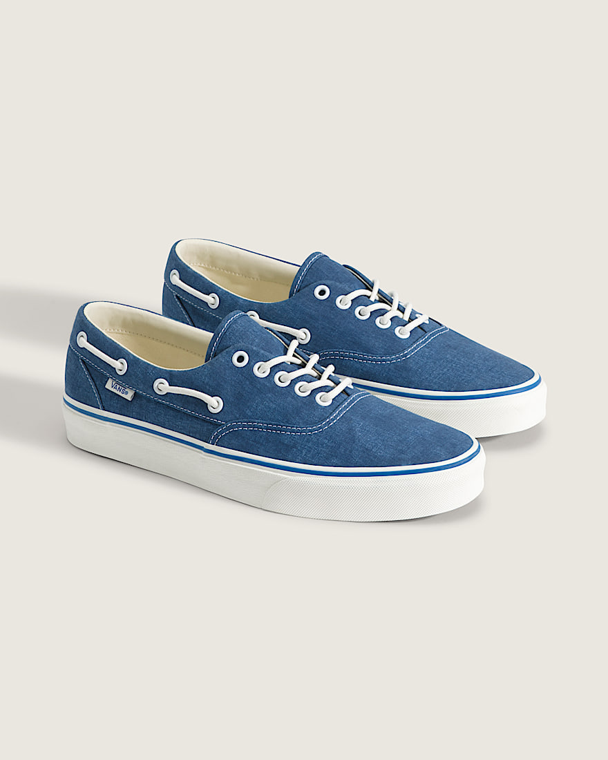 Authentic Boat Shoe VANS Navy Blue  Marshmallow White ALT1