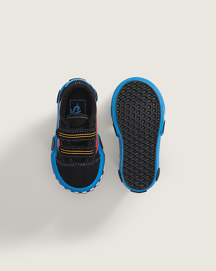 Toddler Old Skool V Shoe VANS Black  Blue ALT2