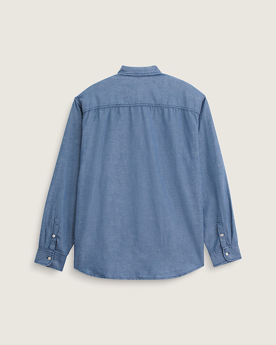 Lawson Solid Oxford Long Sleeve Shirt VANS True Navy Blue ALT1