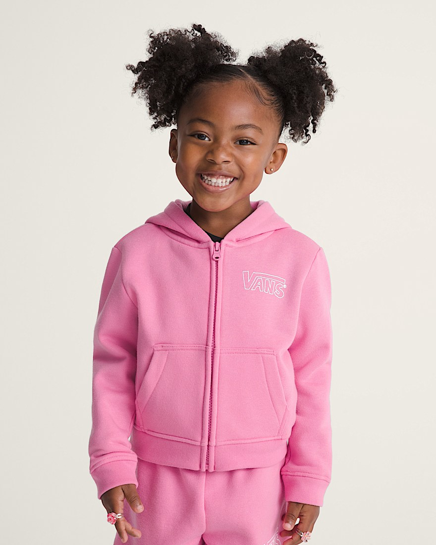 Little Kids Dream Big Zip Hoodie VANS Fizz Pink ALT2