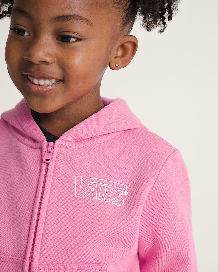 Little Kids Dream Big Zip Hoodie VANS Fizz Pink ALT4
