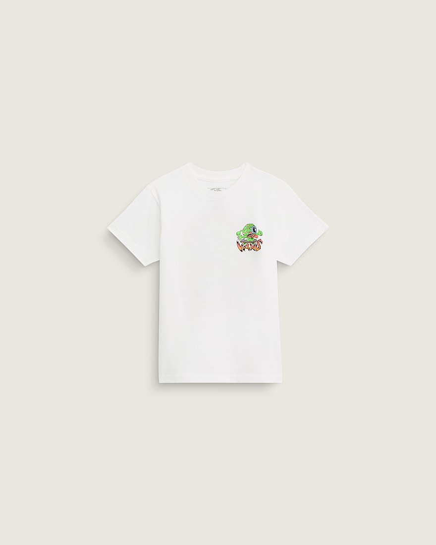 Little Kids Eye Skate Glow TShirt VANS White ALT2
