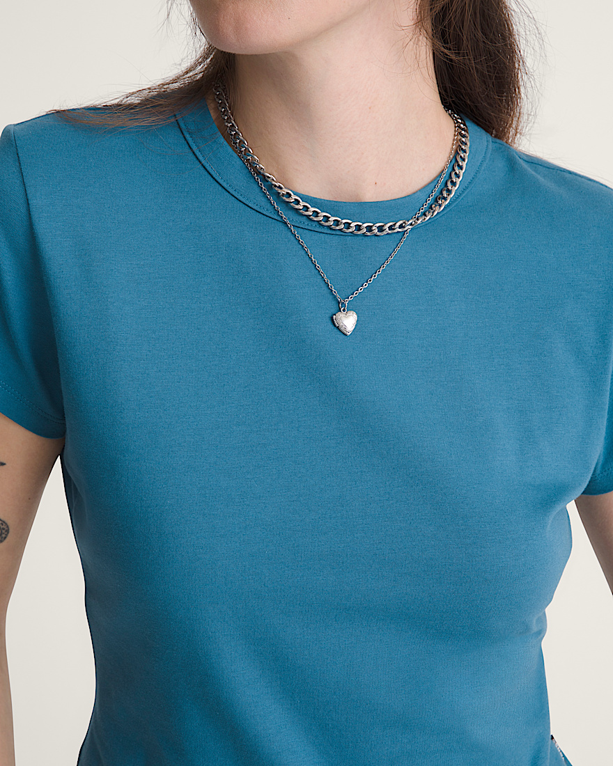 Jersey Knit Shirt VANS Stv Navy Blue ALT4