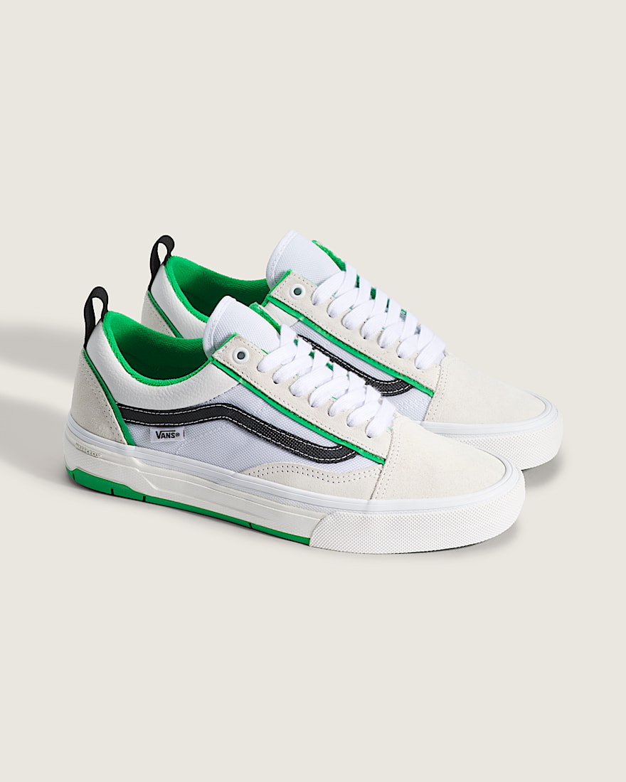 Skate Old Skool Wafflecup Shoe VANS White  Green ALT1