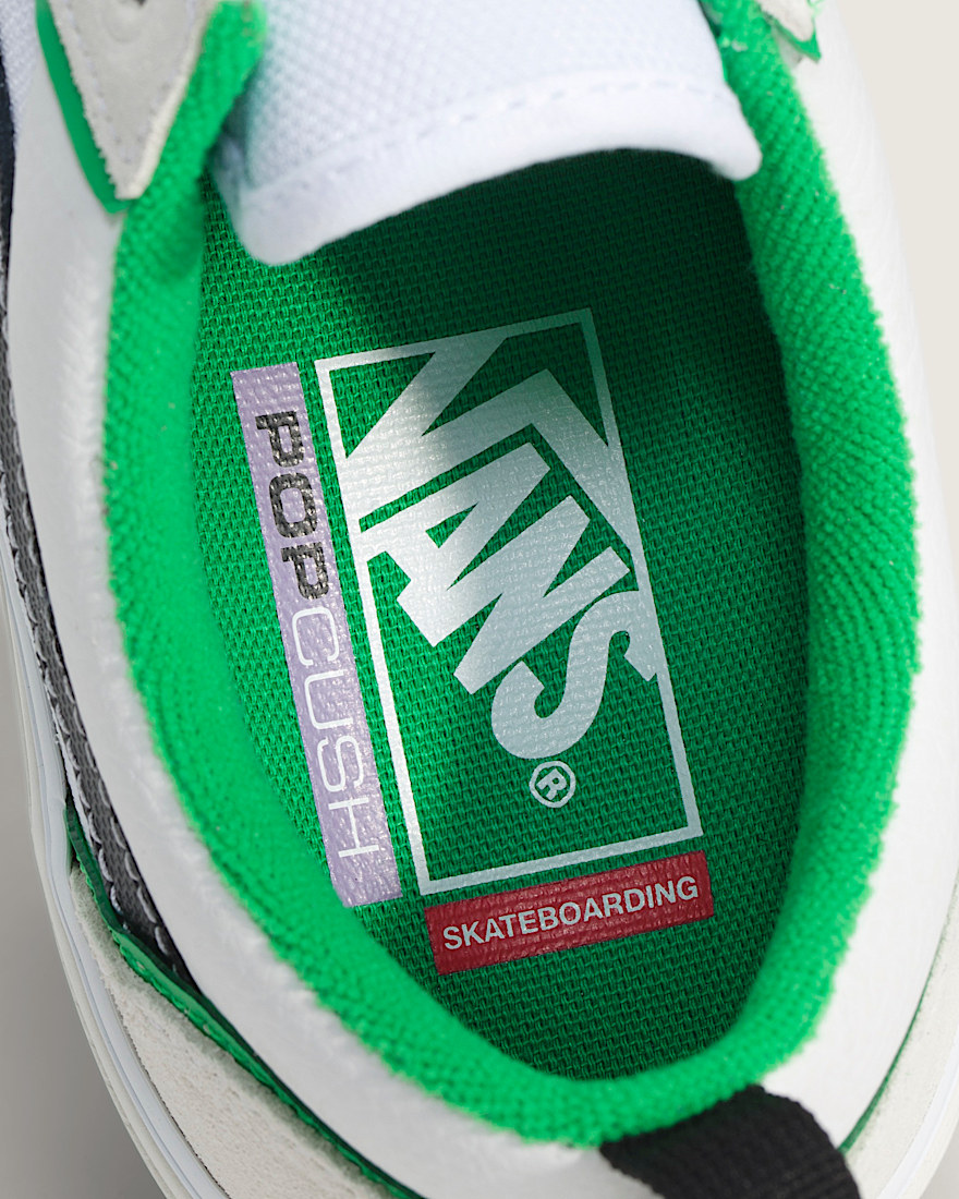 Skate Old Skool Wafflecup Shoe VANS White  Green ALT4