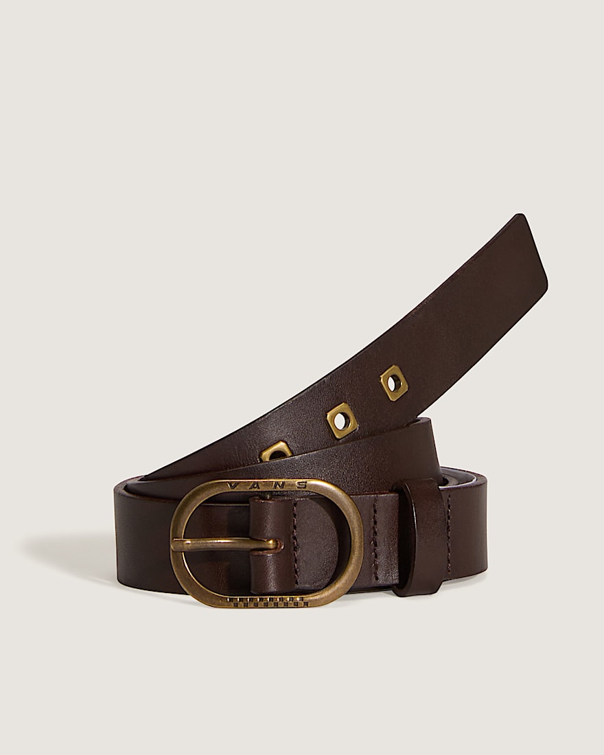Determined Leather Belt VANS Coal Brown HERO