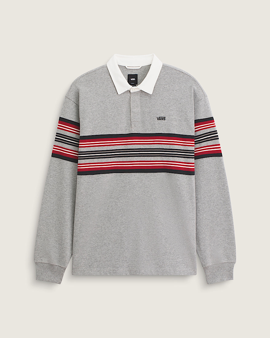 Surge Rugby Long Sleeve Shirt VANS Cement Heather Grey HERO