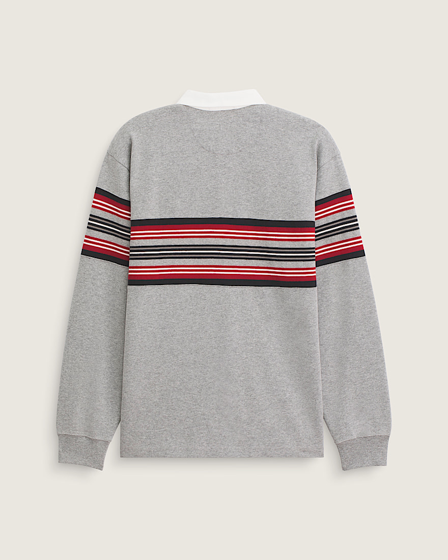 Surge Rugby Long Sleeve Shirt VANS Cement Heather Grey ALT1