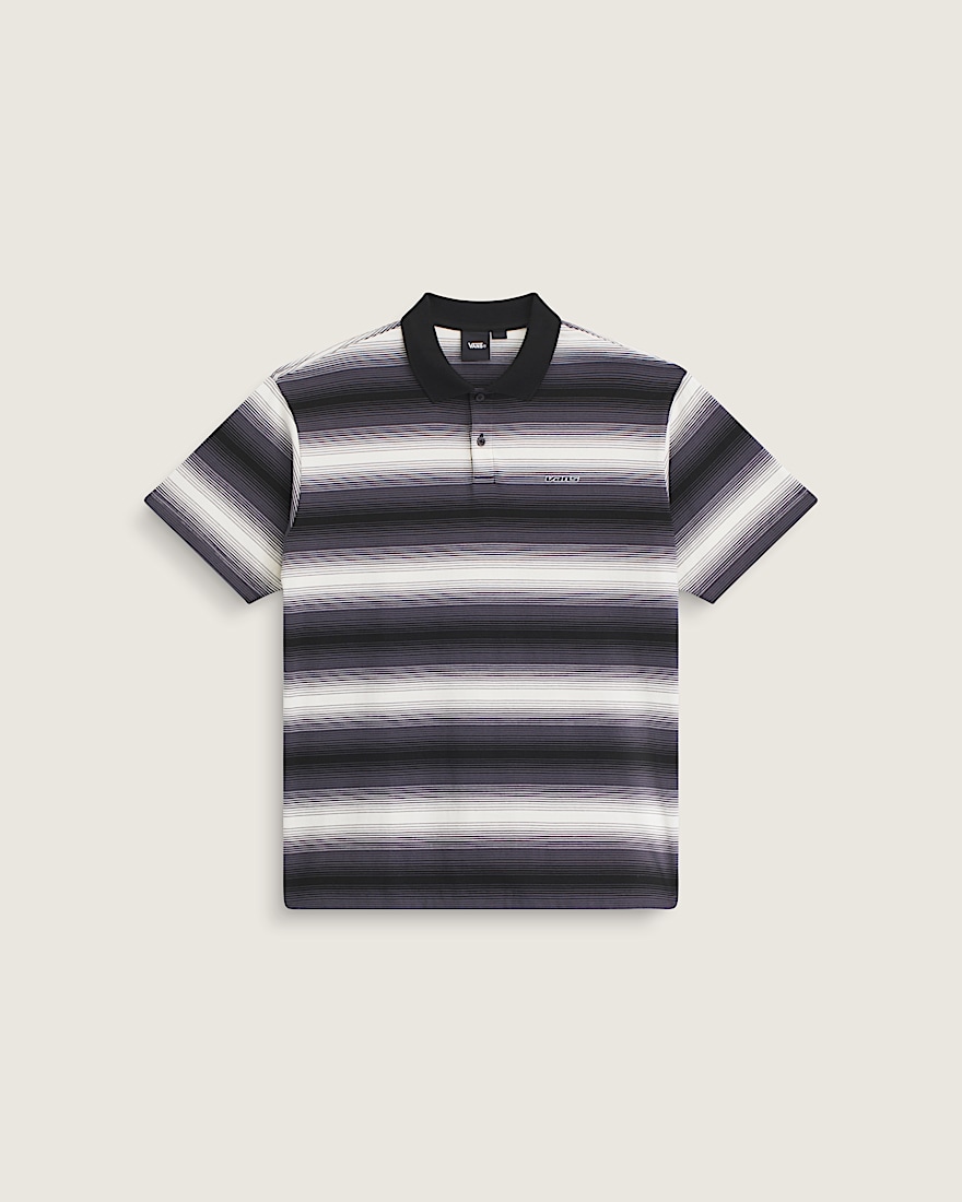 Molino Shadow Stripe Polo Shirt VANS Steel Shadow Grey HERO