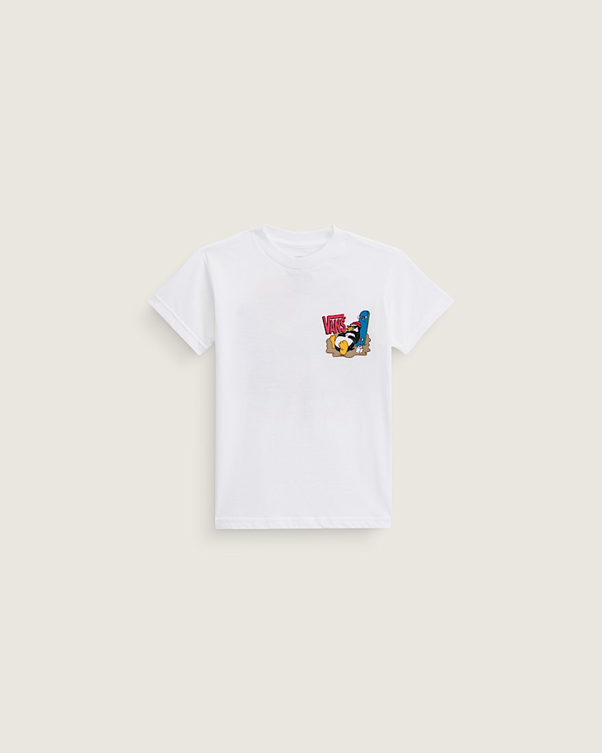 Little Kids Yolo Penguin TShirt VANS White ALT1