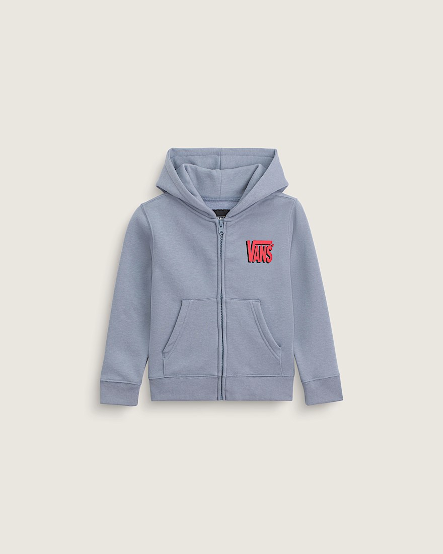Little Kids Yolo Penguin Zip Hoodie VANS Glacial Slate Blue ALT1