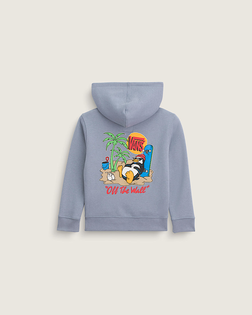 Little Kids Yolo Penguin Zip Hoodie VANS Glacial Slate Blue HERO