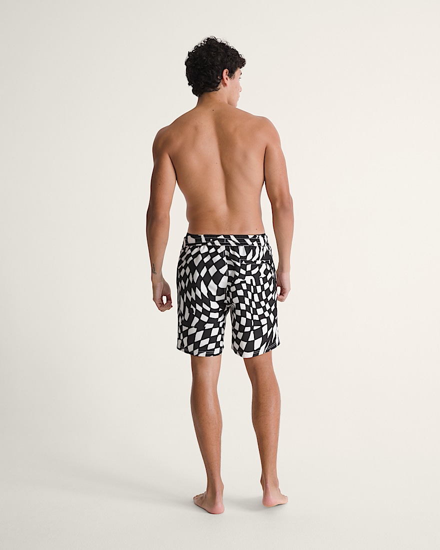 Primary II Elastic Printed Boardshorts VANS Black  White ALT4