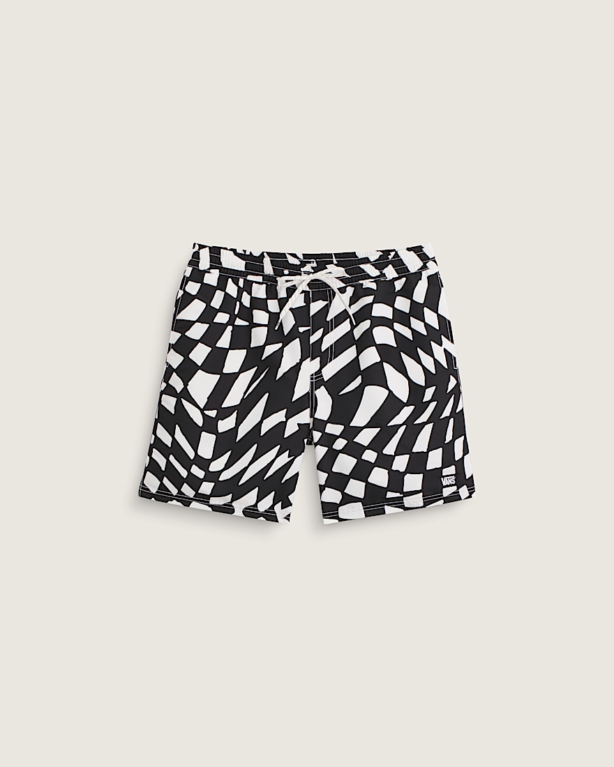 Primary II Elastic Printed Boardshorts VANS Black  White HERO