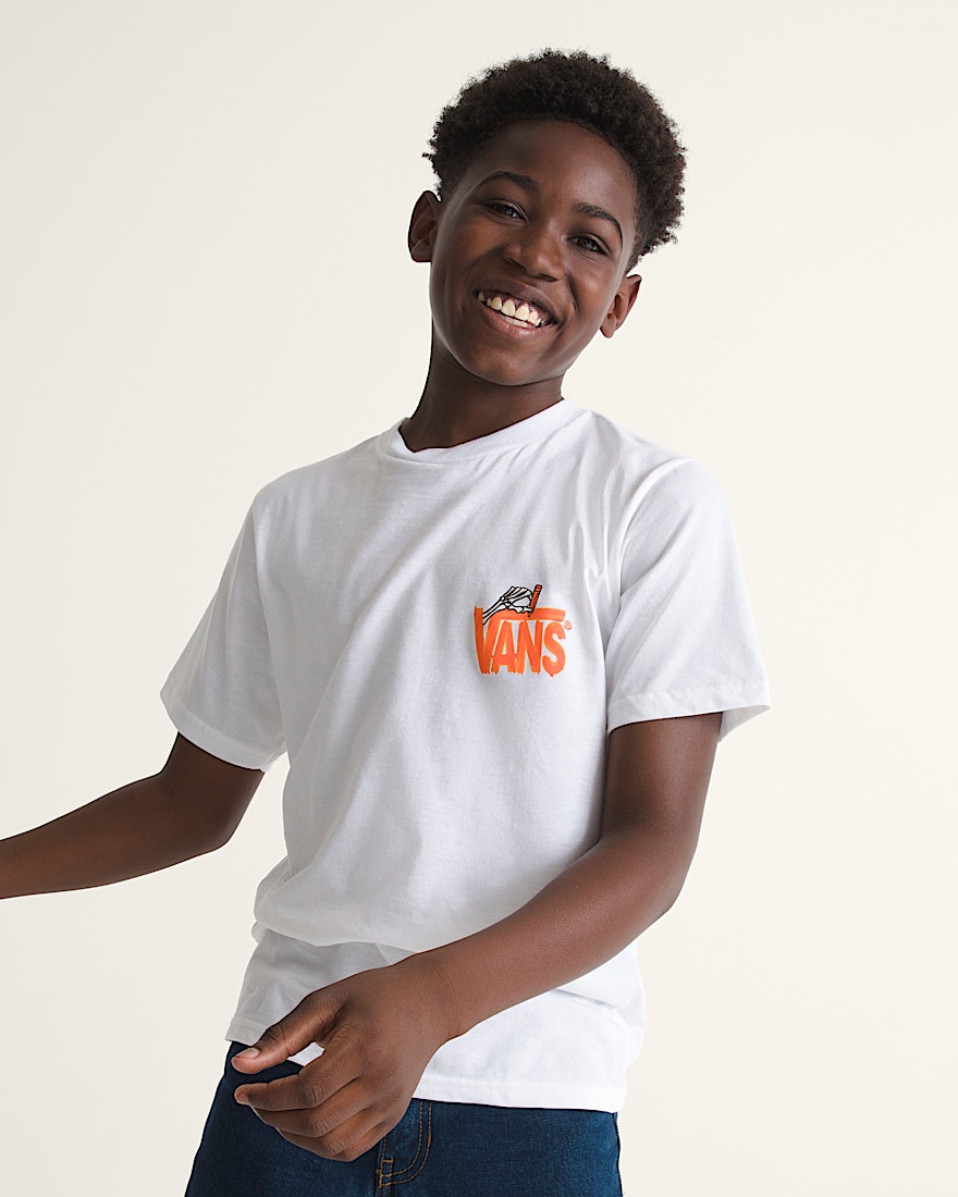 Kids Lil Reggie Mischief TShirt VANS White ALT2