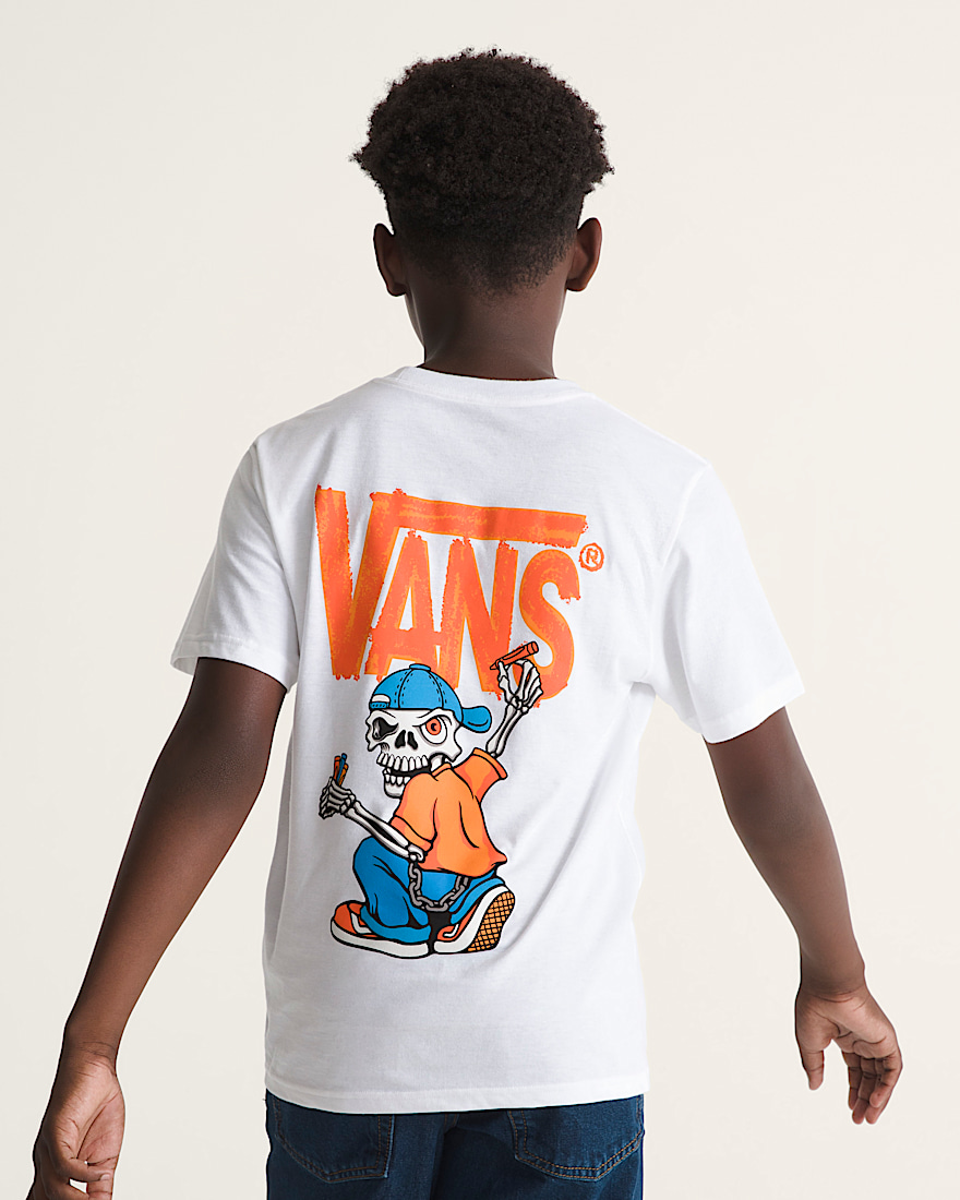 Kids Lil Reggie Mischief TShirt VANS White ALT3