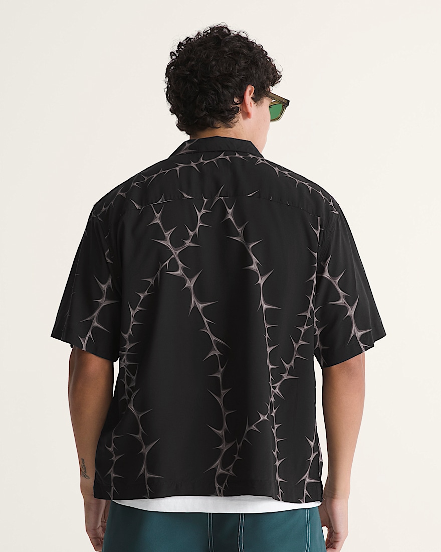 Van Doren Printed Camp Shirt VANS Black ALT3