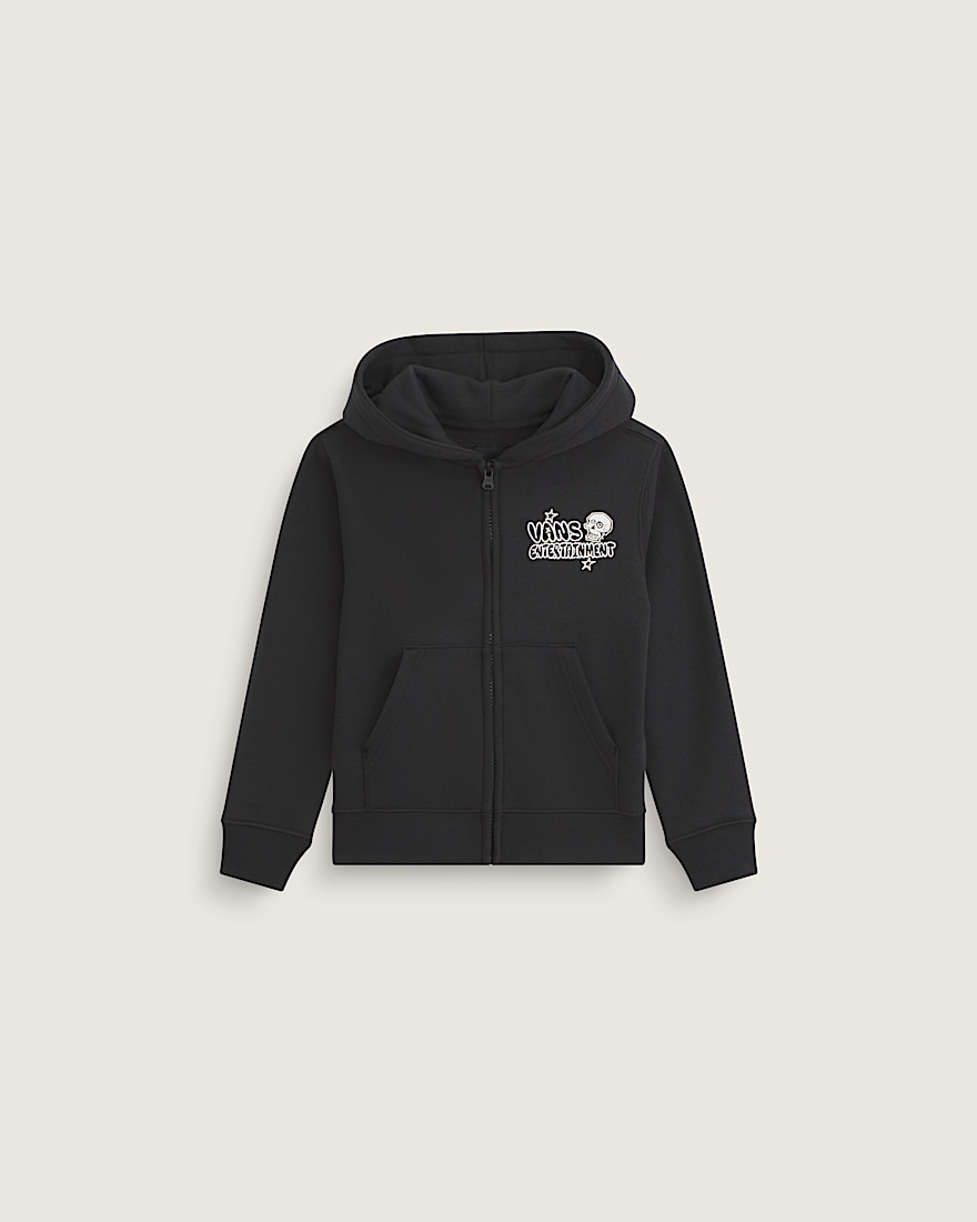 Little Kids Vans Entertainment Zip Hoodie VANS Black ALT2