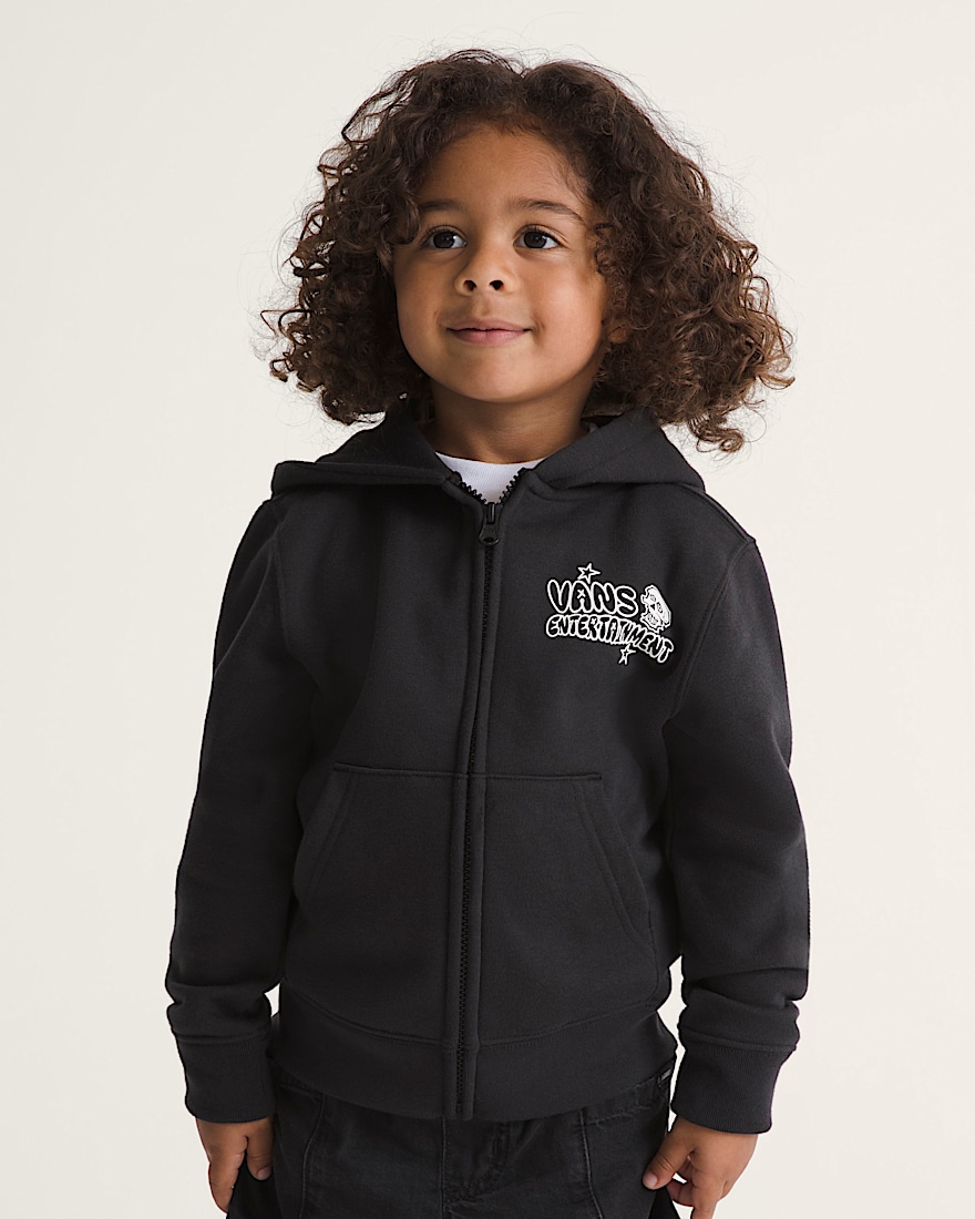 Little Kids Vans Entertainment Zip Hoodie VANS Black ALT3