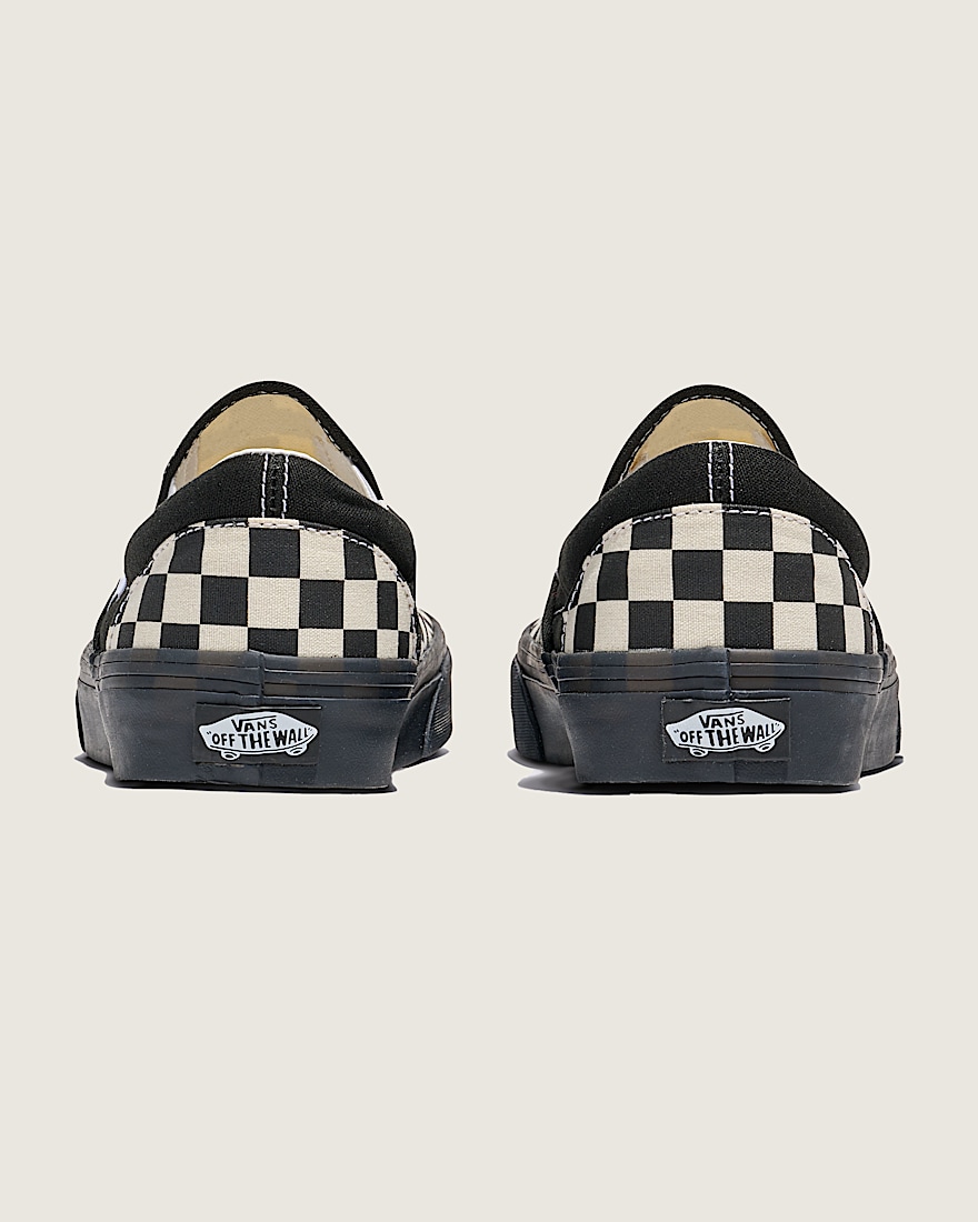 Classic SlipOn Checkerboard Shoe VANS Checkerboard White  Black ALT3