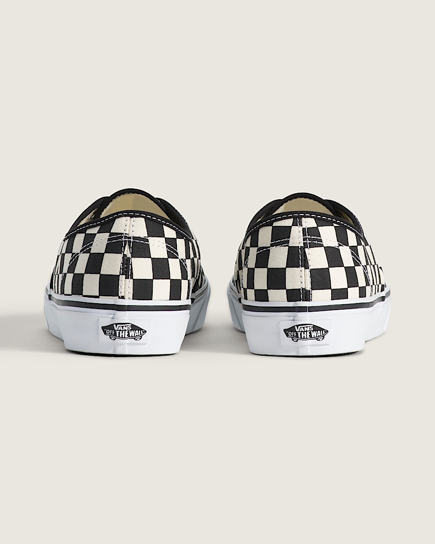 Authentic Checkerboard Shoe VANS Checkerboard Black  White ALT4