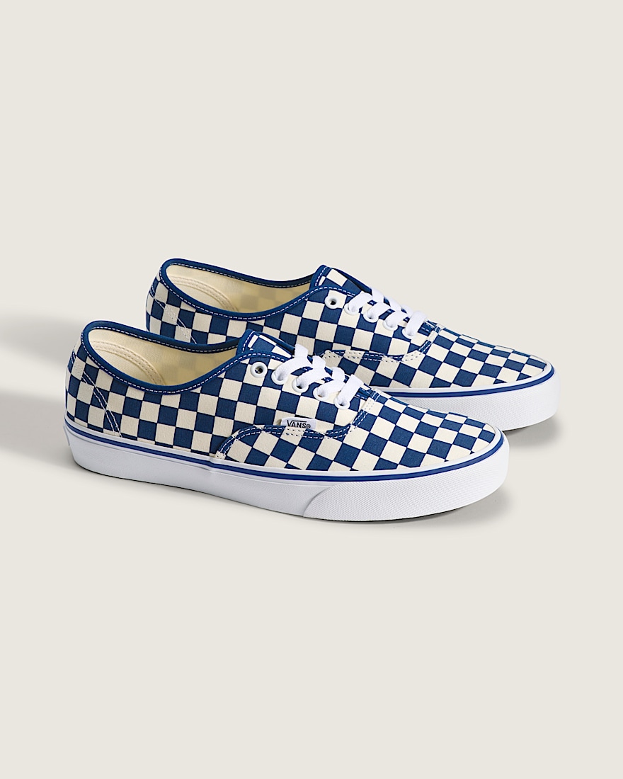 Authentic Checkerboard Shoe VANS Checkerboard True Blue  White ALT3