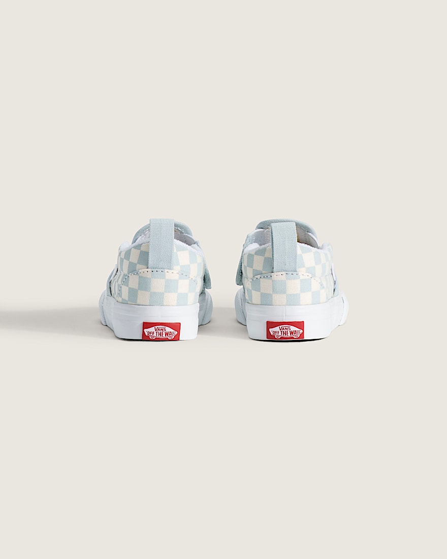 Toddler Classic SlipOn V Checkerboard Shoe VANS Checkerboard Dawn Mist Blue ALT3