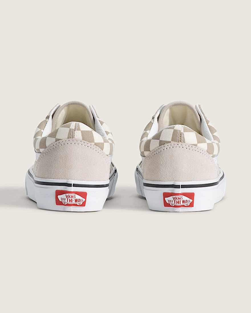 Old Skool Checkerboard Shoe VANS Checkerboard Oatmeal Beige ALT3