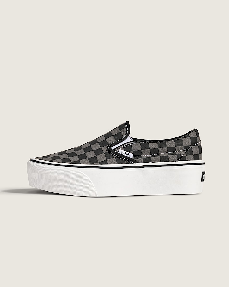 Classics SlipOn Stackform VANS CHECKERBOARD PEWTER HERO