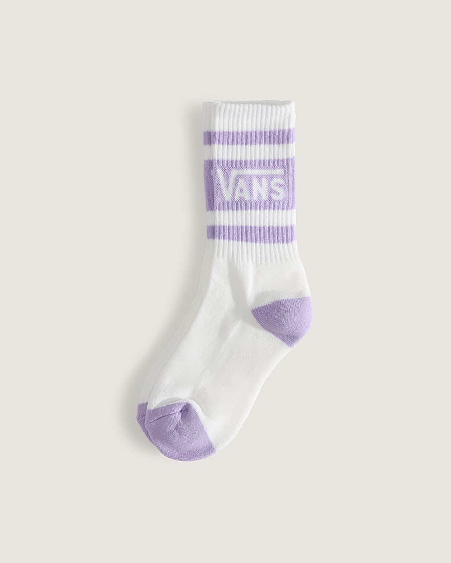 Kids Vans Drop V Crew Socks VANS Soft Orchid Purple HERO