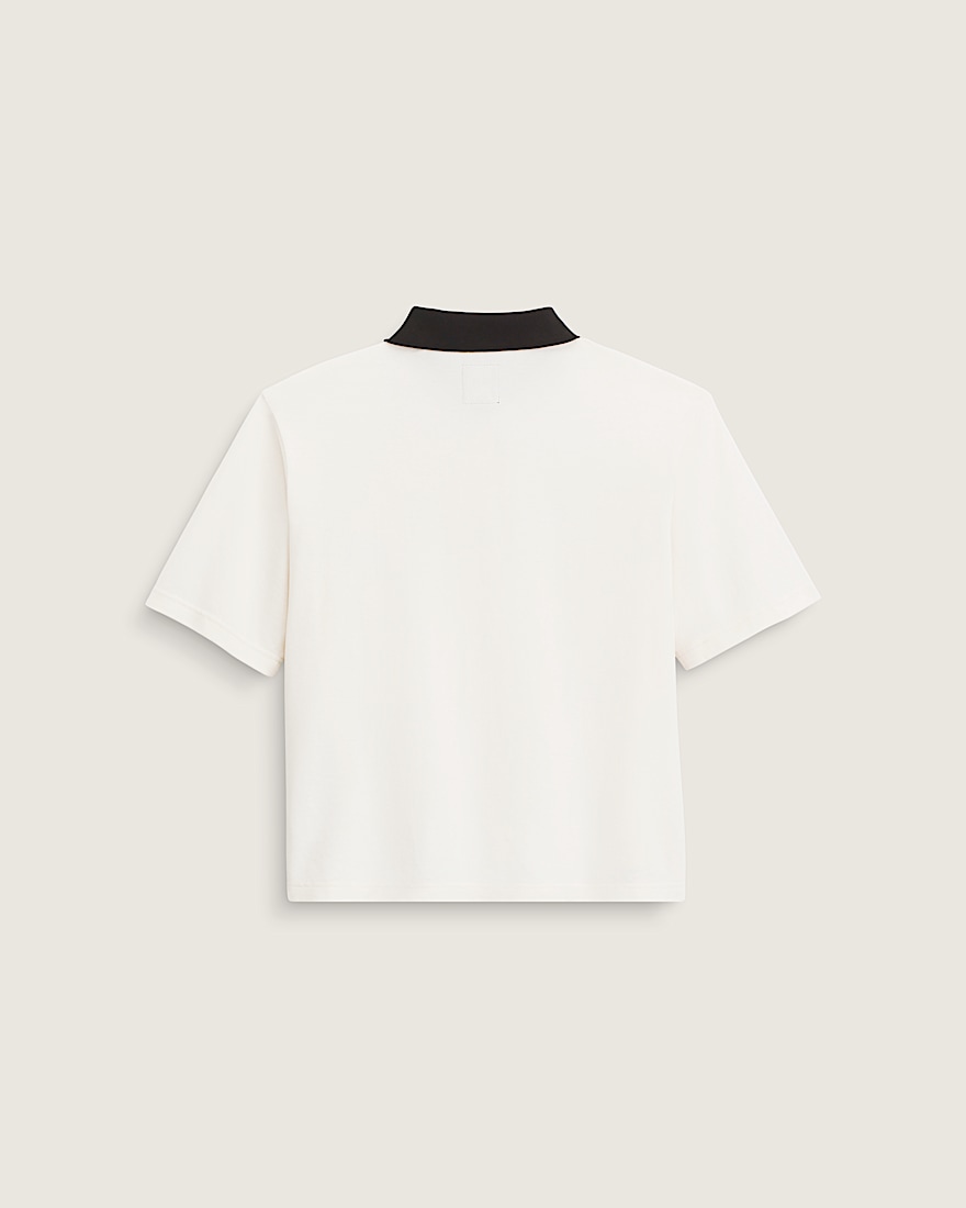 Swing Knit Polo Shirt VANS Marshmallow White ALT1