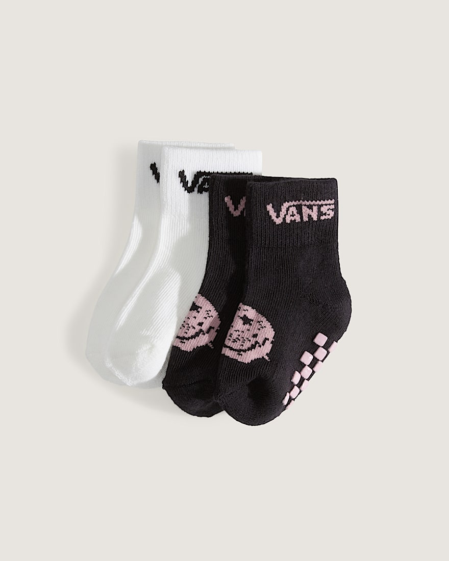 Infant Classic Crew Checkerboard Socks VANS Misty Mauve Red HERO