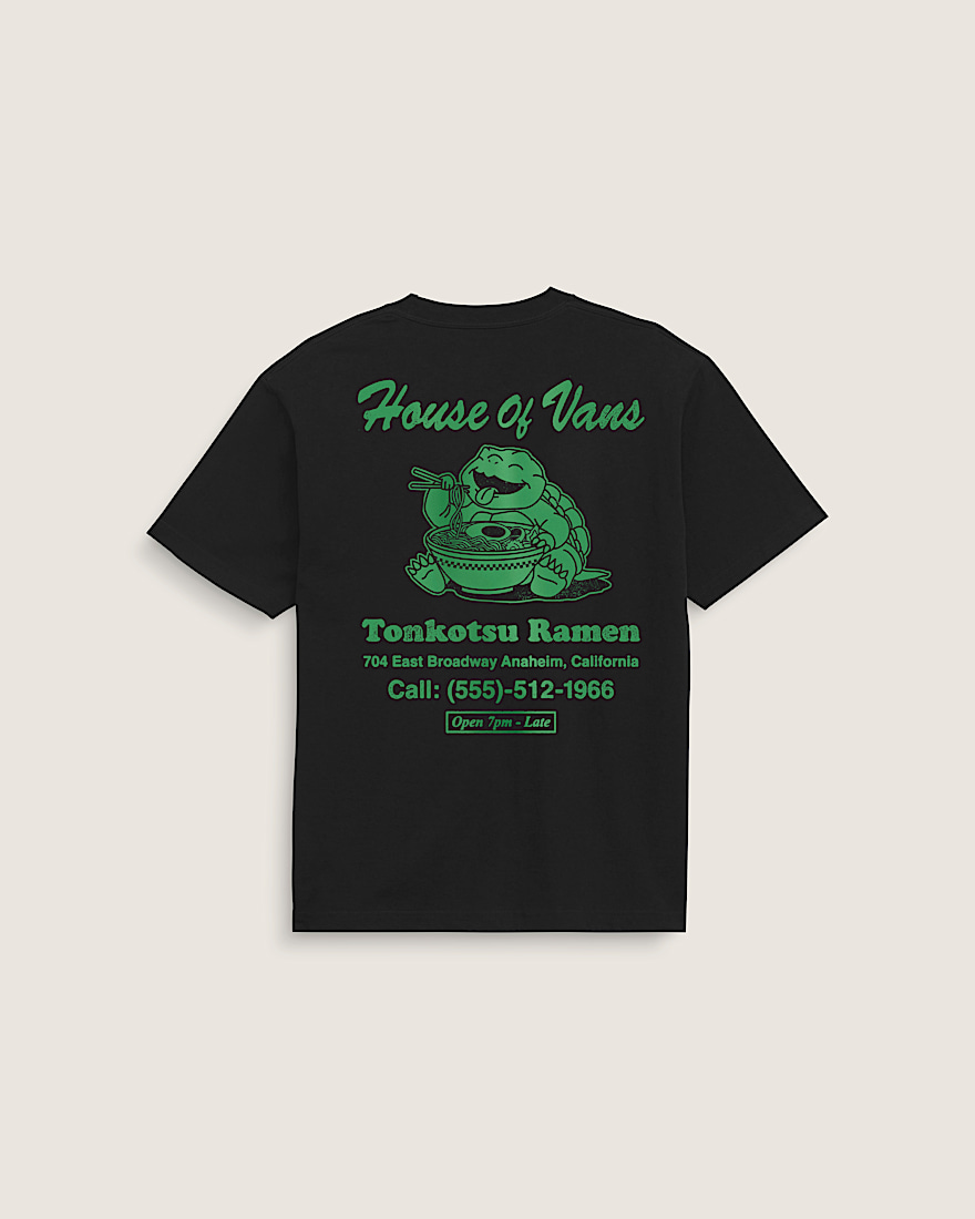 Hot Ramen TShirt VANS Black HERO