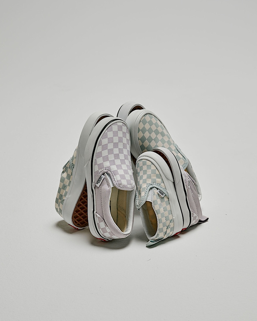 Chaussure Classic SlipOn Checkerboard  Petits enfants VANS Checkerboard violet lilas brume ALT5