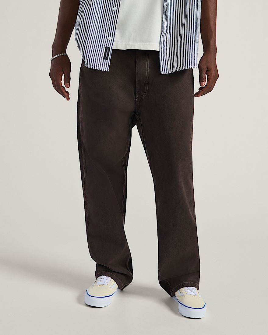 Skate Check5 Loose Denim Pants VANS After Dark Brown HERO