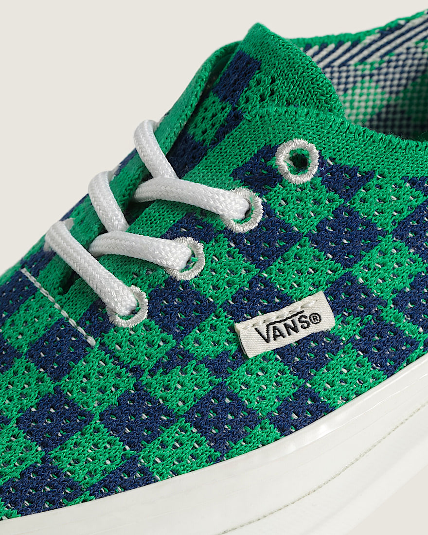Premium Authentic Checkerboard Shoe VANS Checkerboard Green  Navy Blue ALT5