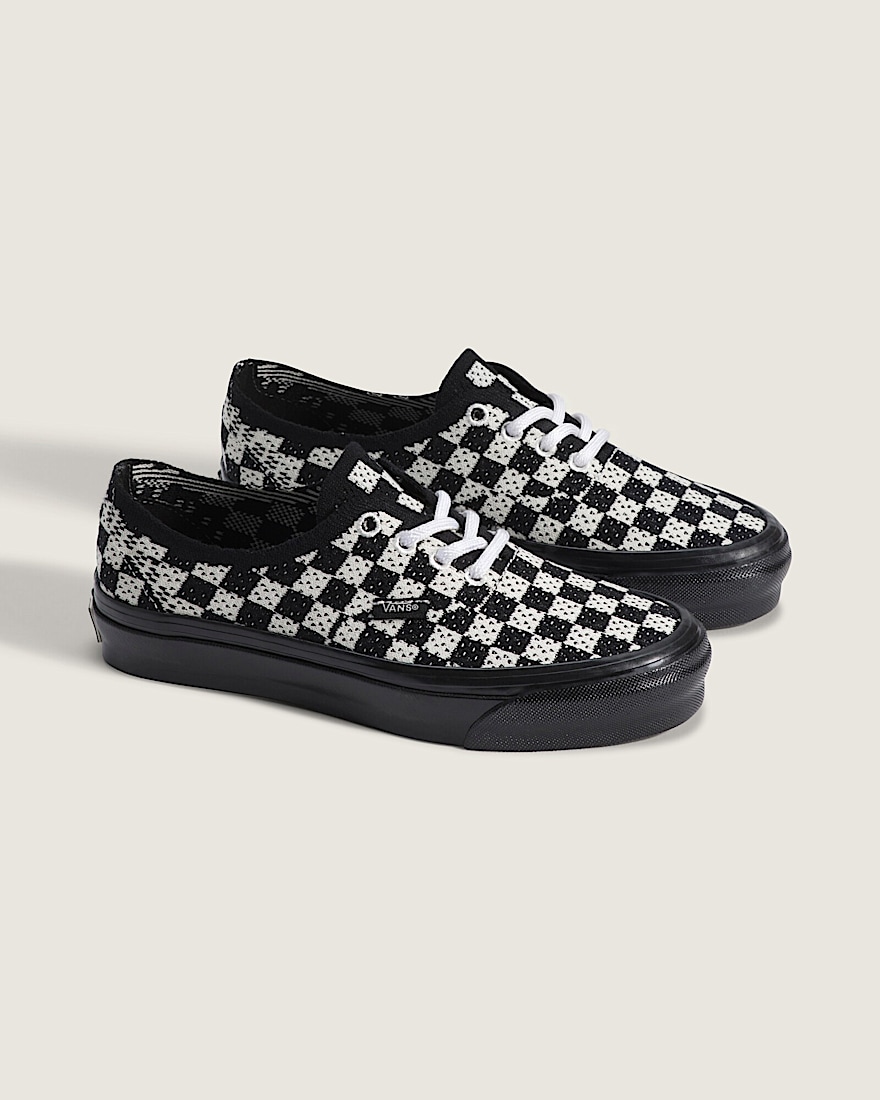 Premium Authentic Checkerboard Shoe VANS Checkerboard Black  Marshmallow White ALT1