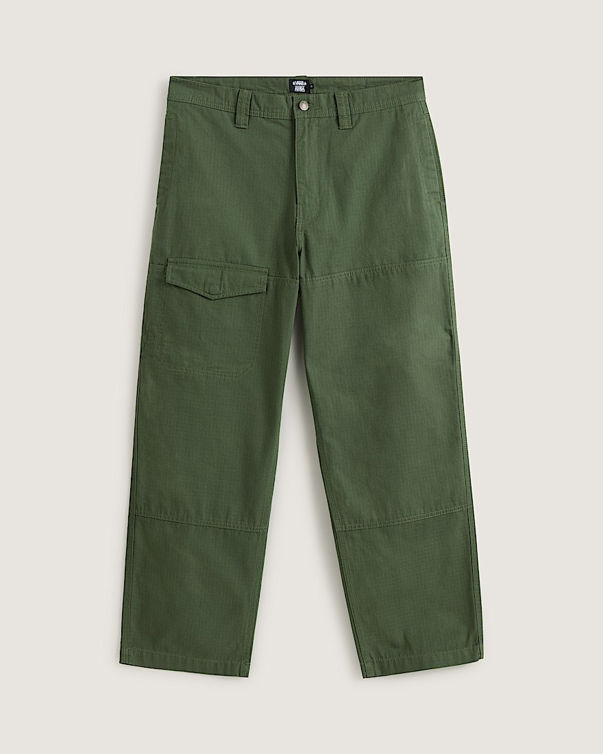 Skate Loose Cargo Pants by Atiba Jefferson VANS Atiba Pine Forest Green ALT1