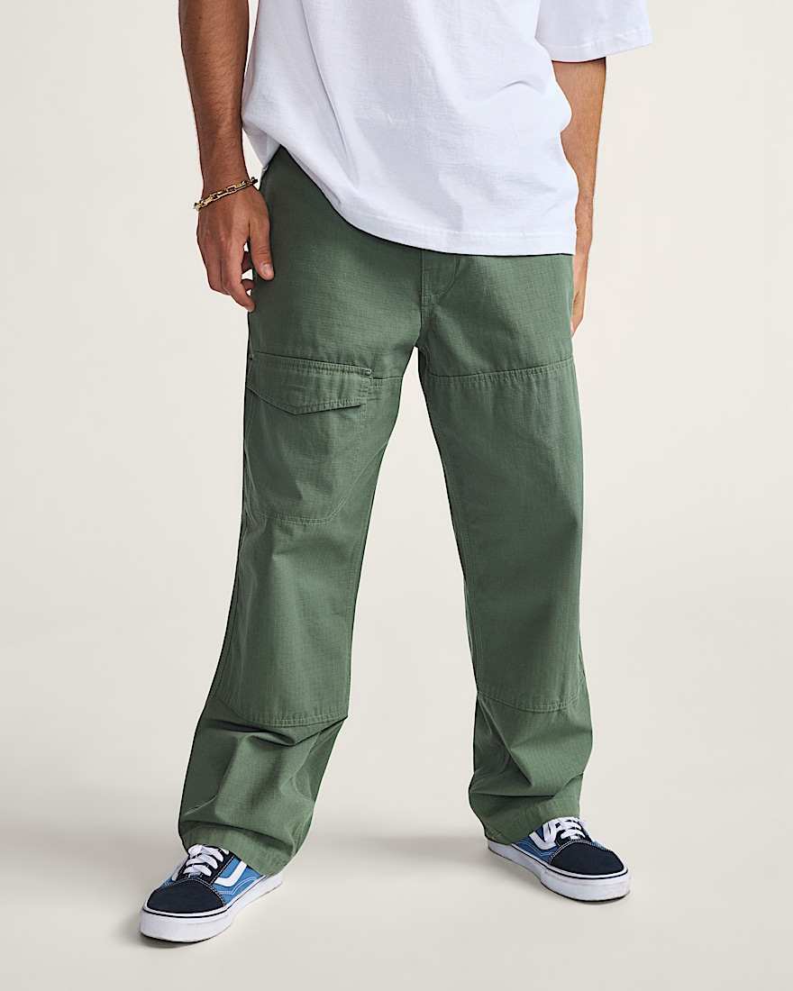 Skate Loose Cargo Pants by Atiba Jefferson VANS Atiba Pine Forest Green HERO
