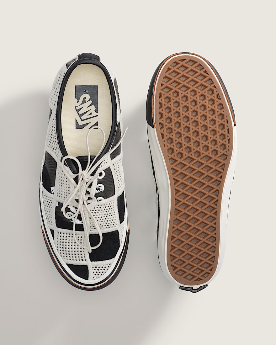 Premium Authentic Checkerboard Shoe VANS Checkerboard Black  Egret White ALT2