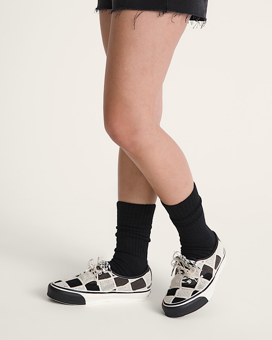 Premium Authentic Checkerboard Shoe VANS Checkerboard Black  Egret White ALT6