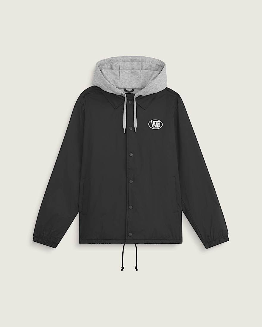 Torrey Hooded Coaches Jacket VANS Black HERO