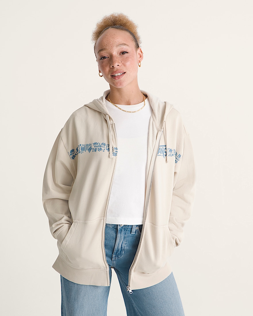 Sunny Daze 66 Zip Hoodie VANS Oatmeal Beige ALT2