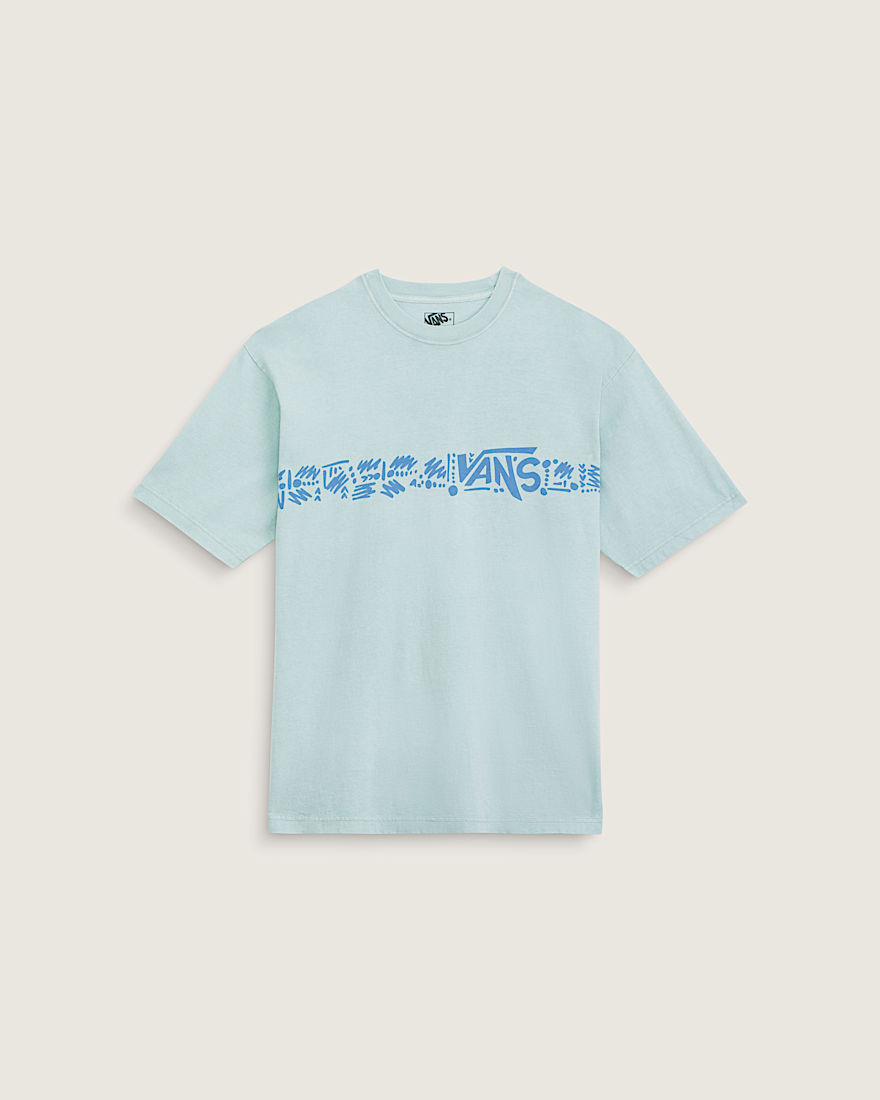 Airbrush Aloha TShirt VANS Dawn Mist Blue HERO