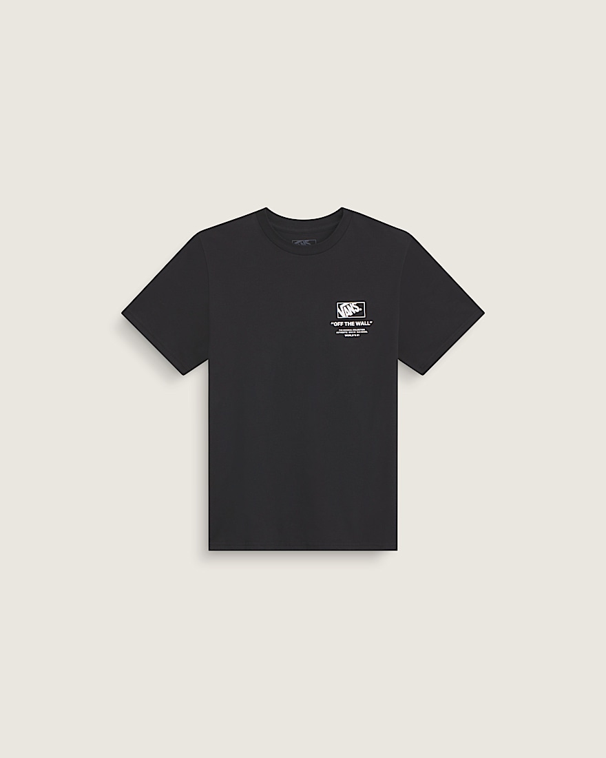 Kids Stacked Hi TShirt VANS Black ALT1